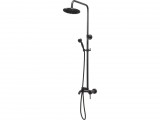 FALA Zuhanyoszlop Retro Black 2 kádtöltő csapteleppel, 20 cm-es fejzuhannyal, fekete (75813)