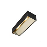 Fali lámpa, arany színű belső festéssel, fekete, 2000K-3000K szabályozható, 1100 lm, CRI 80, SLV Logs In L 1002928