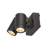 Fali lámpa, dupla, antracit, 3000K melegfehér, 900 lm, CRI 80, 38°, SLV Helia 233255