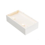 Fali lámpa, dupla, fehér, 3000K melegfehér, 5600 lm, CRI 80, 120°, SLV Shell 30 1000423