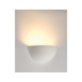 Fali lámpa, festhető gipszlámpa, fehér, E14, SLV Plastra 148013