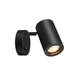 Fali lámpa, kapcsolóval, fekete, GU10, SLV Enola_B 1000729