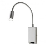 Fali lámpa, króm, 3000K melegfehér, beépített LED, 315 lm, Redo Hello 01-1195