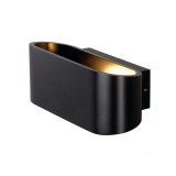 Fali lámpa, lefelé és felfelé világít, fekete, R7s 78mm, UGR 23, SLV Ossa 180 151450