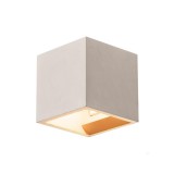 Fali lámpa, szürke, G9, SLV Solid Cube 1000910