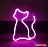 Fali LED-es neon világítás (cica) x
