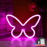 Fali LED-es neon világítás (lepke) x