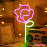 Fali LED-es neon világítás (rózsa)