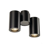 Fali/mennyezeti lámpa, dupla, fekete, GU10, SLV Enola_B 151830