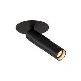 Fali/mennyezeti lámpa, fekete, 3000K melegfehér, 450 lm, CRI 90, 40°, SLV Karpo 152380