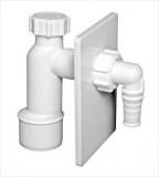 Fali mosógép csatlakozó műanyag fehér előlappal