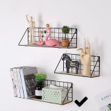 Fali polc 45 cm, fekete