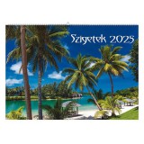 Falinaptár REALSYSTEM 460x320mm fekvõ Szigetek 2025.