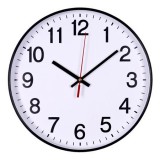 Falióra, 30 cm, OFFICE PRODUCTS, fekete keret (D301105)