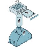 Falmec KACL.950 páraelszívó Carbon.Zeo szűrő szett felsőszekrénybe építhető elszívókhoz