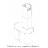 FALMEC Páraelszívó MIRABILIA ROUND 67 FALI elszívótest