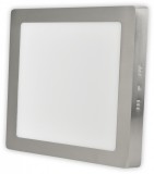 Falra Szerelhető Négyzetes Mennyezeti Lámpa ALU Szatén Nikkel 12W NW 4000K Avide LED