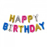 Family 3D Születésnapi "Happy Birthday" lufi - többszínű 58081D