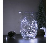 Family 58041C Karácsonyi LED fényfüzér - 5 m - 50 LED - hidegfehér - 3 x AA