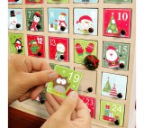 Family Adventi kalendárium matrica szett - 5 x 5 cm