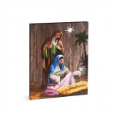 Family Christmas 58462 LED-es fali kép - Betlehem - 1 hidegfehér LED - 30 x 40 cm