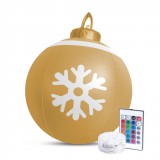 Family Christmas 58740B Felfújható RGB LED-es karácsonyi gömb - 60 cm