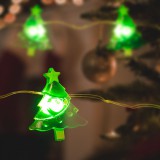 Family Christmas 58922 LED fényfüzér - karácsonyfa - 1,2 m - 10 LED - melegfehér - 2 x AA