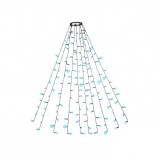 Family Decor 58931 Kültéri Beltéri LED Karácsonyfa fényfüzér - Hideg fehér (58931)