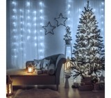 Family Fényfüggöny - 200 db LED - hidegfehér - hálózati - IP44 - 4,2 m - 8 program