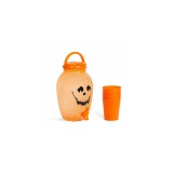 Family Halloween-i Italadagoló csappal, műanyag pohárszettel - halloweeni tök - 4,4 l