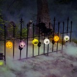 Family Halloween-i lampion fényfüzér - 7,5 x 150 cm - 2 x AA elemes