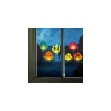 Family Halloween-i LED ablakdekor - gél - tök - 85 cm