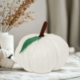 Family Halloween-i tök dekoráció - fehér - 20 cm