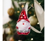 Family Karácsonyfa dísz - mikulás, glitteres - 85  x 50 mm