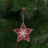 Family Karácsonyfadísz - csillag - akasztható - 9,6 x 9,3 cm 58247E