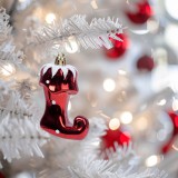 Family Karácsonyfadísz - fényes csizma - 8 x 6 x 4 cm