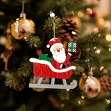 Family Karácsonyfadísz - Mikulás - akasztható - 21,5 x 11,5 cm