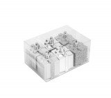 Family Karácsonyfadísz szett - ezüst ajándék - 4,5 cm - 6 db / szett
