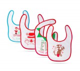 Family Karácsonyi baba előke - 38 x 27 cm - 4 féle