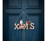 Family Karácsonyi dekor fából - mikulásos - akasztóval - 17 x 9 cm