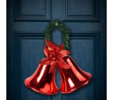 Family Karácsonyi dekor - harang - piros színben
