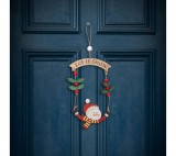 Family Karácsonyi dekoráció - Fa, hóember - 13 x 17 cm