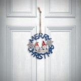 Family Karácsonyi dekoráció - fa, kék manó - 10 cm