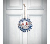 Family Karácsonyi dekoráció - fa, kék manó - 10 cm