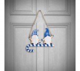 Family Karácsonyi dekoráció - fa, kék manó - 15 cm