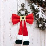 Family Karácsonyi dísz - masni, glitteres övcsattal - 25 x 40 cm