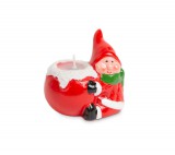 Family Karácsonyi gyertya - manó - 8,5 x 6,6 x 8 cm