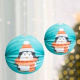 Family Karácsonyi lampion - Pingvin mintával - 25 cm 58765C