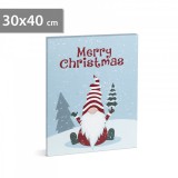 Family Karácsonyi LED-es hangulatkép - fali akasztóval, 2 x AA, 30 x 40 cm 58463