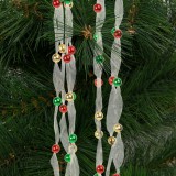 Family Karácsonyi organza girland - 2,7 m - 10 mm - többszínű